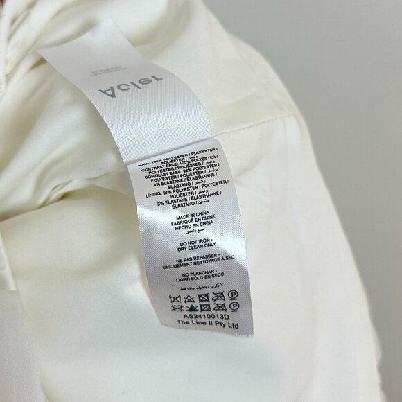 ACLER Otley Strapless Organza Mini Dress in White Size US 6 - Picture 11 of 16